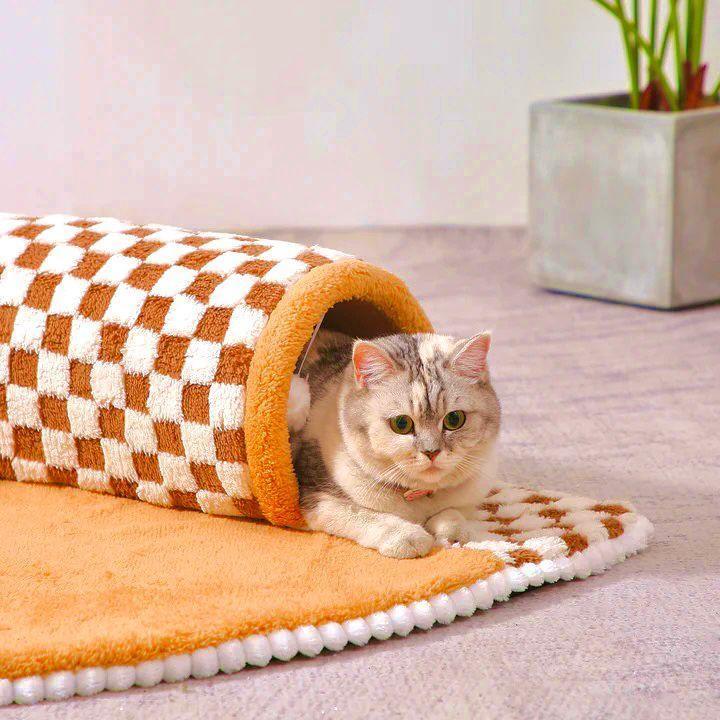 cats-peaceful-hideaway-tunnel-bed-148251 - Pawparede