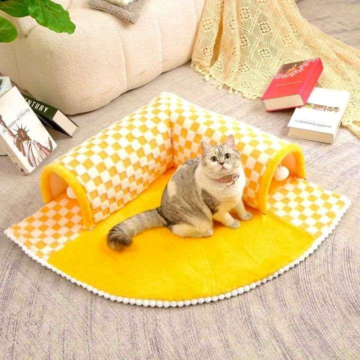 cats-peaceful-hideaway-tunnel-bed-228037 - Pawparede