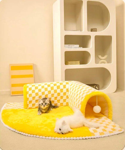 cats-peaceful-hideaway-tunnel-bed-590747 - Pawparede