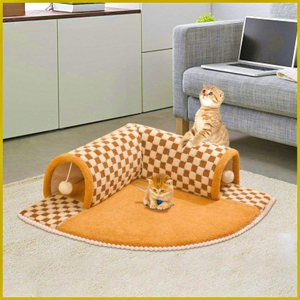 cats-peaceful-hideaway-tunnel-bed-728955 - Pawparede