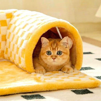 cats-peaceful-hideaway-tunnel-bed-776175 - Pawparede