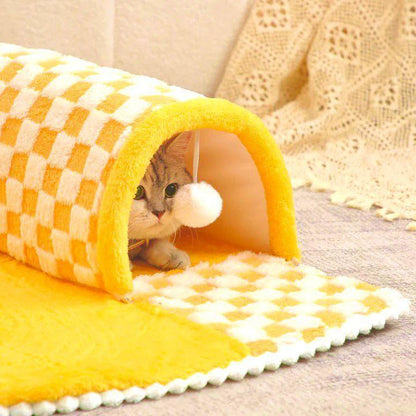 cats-peaceful-hideaway-tunnel-bed-941069 - Pawparede