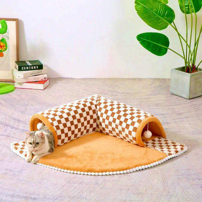 cats-peaceful-hideaway-tunnel-bed-986870 - Pawparede