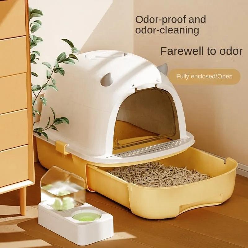 Semi - open Litter Box - PawparedeSemi - open Litter BoxMy StorePawparede14:200006151#GreenGreenSemi - open Litter Box - Pawparede