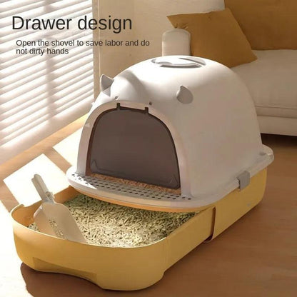 Semi - open Litter Box - PawparedeSemi - open Litter BoxMy StorePawparede14:200006151#GreenGreenSemi - open Litter Box - Pawparede